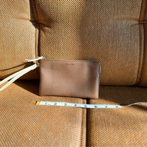 Calvin Klein Brown Wristlet Clutch